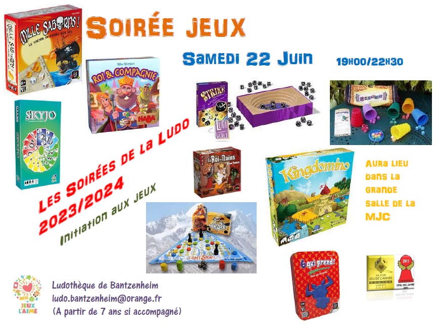 Soirée jeu juin