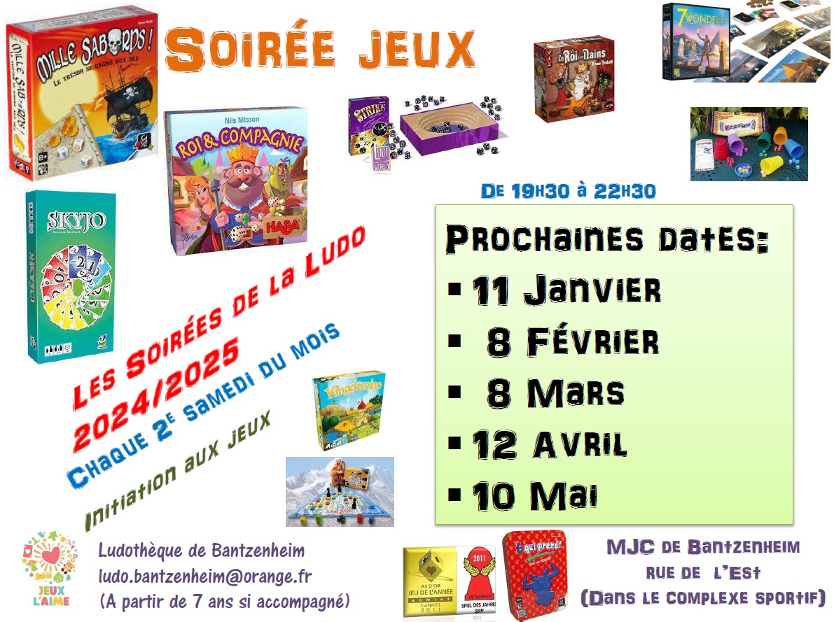 Soirée jeu 1er semestre